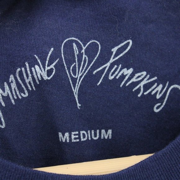 The Smashing Pumpkins Shirt Mens Navy Mellon Collie Navy Cotton Size Medium M - Picture 5 of 8